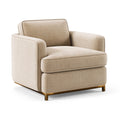 Sessel 85 x 82 x 82 cm beige Stoff mit Metallgestell modern